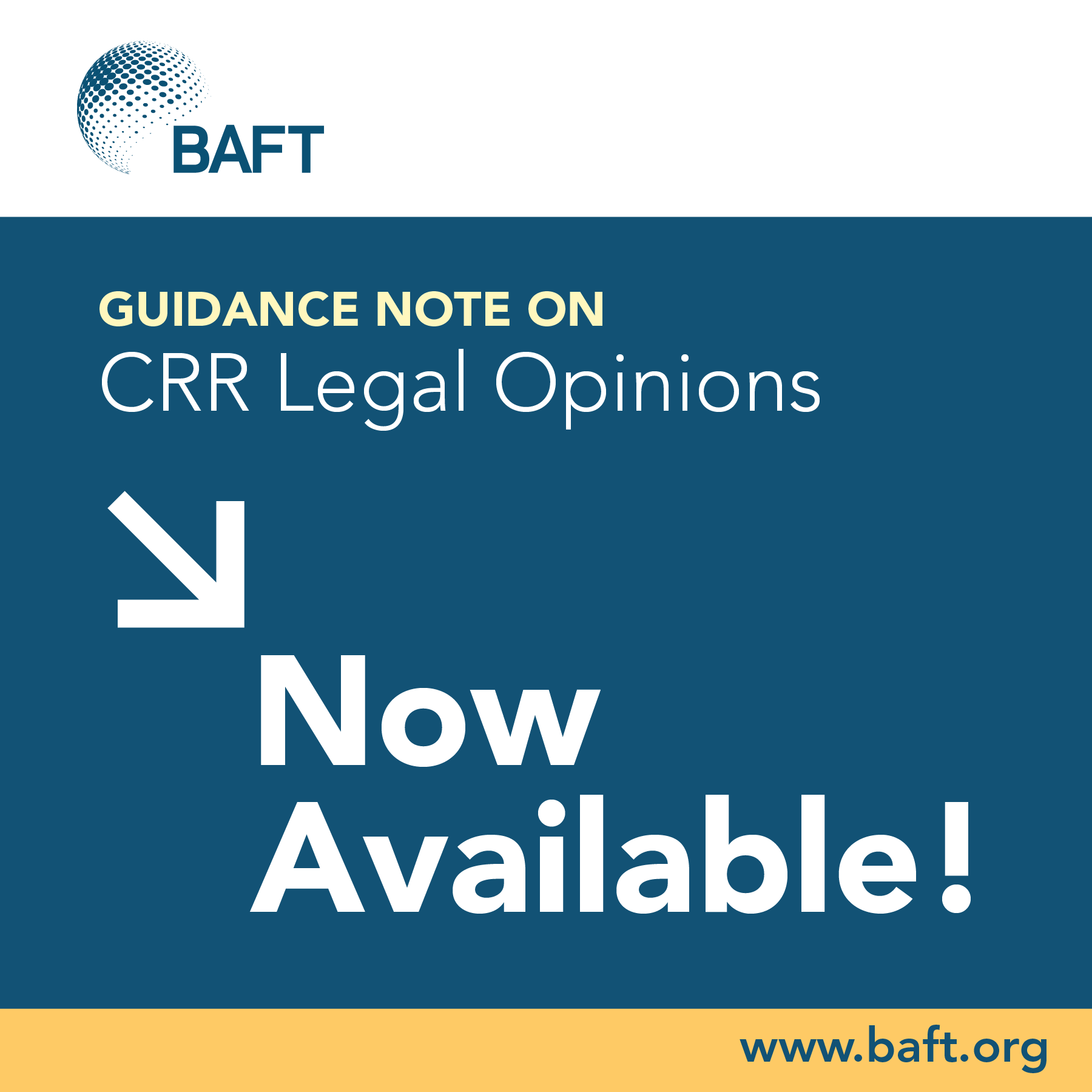 Sullivan Notice Regarding CRR Legal Opinions for BAFT IFTA MPA (2026)